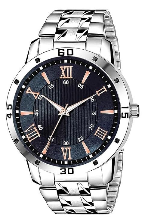 Men's Business Casual Analog Watch with Roman Numerals and Durable Steel Strap - Image 4