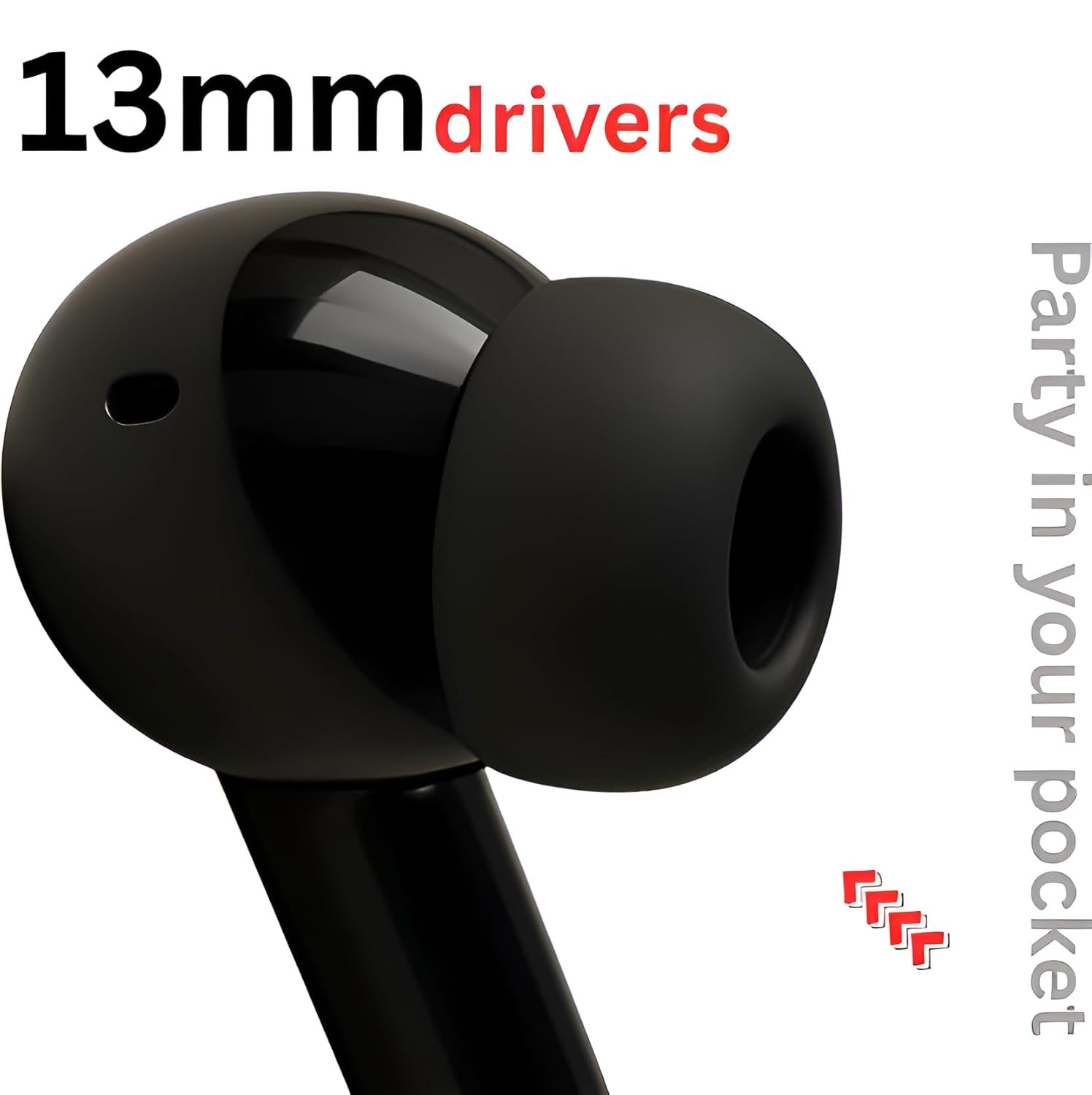 Bluetooth Ear Buds with Fast Pairing Portable Charging Case Noise Isolation Mic for Calling Music Gaming (Design 328) - Image 5