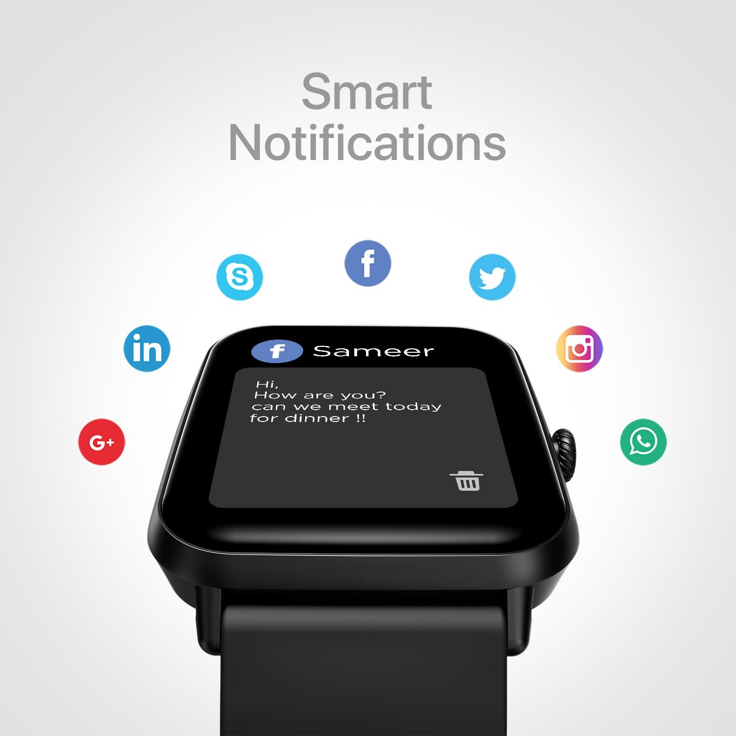 Fire-Boltt Ninja Call Pro Bluetooth Calling Smart Watch, 1.69″ HD Display,Dual Chip,AI Voice Assistant, 120+ Sports Modes, SpO2 & Heart Rate Monitor, Fitness Tracker Smartwatch for Men & Women - Black - Image 2