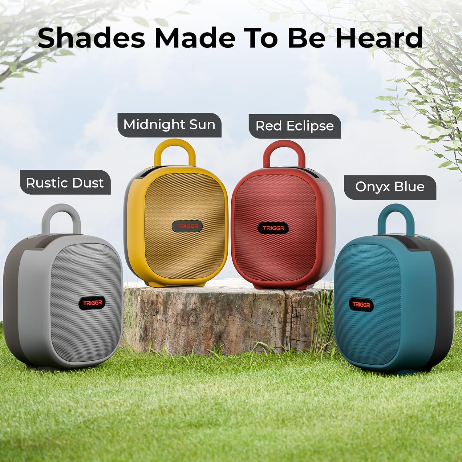 Roar 12 Portable Bluetooth Speaker, 12W Deep Bass, 8H Playtime, Type-C Fast Charging, BT v5.3, TWS Stereo Pairing, FM Radio, USB/SD Card, Handsfree with Built-in Mic (Onyx Blue) - Image 4